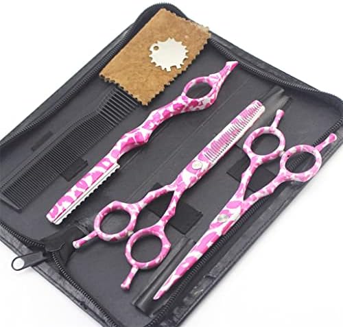 ZSEDP 5,5 Инчови Розови Фризьорски Ножици, Машина За Подстригване на Коса Истончающие Ножици За Бръснене