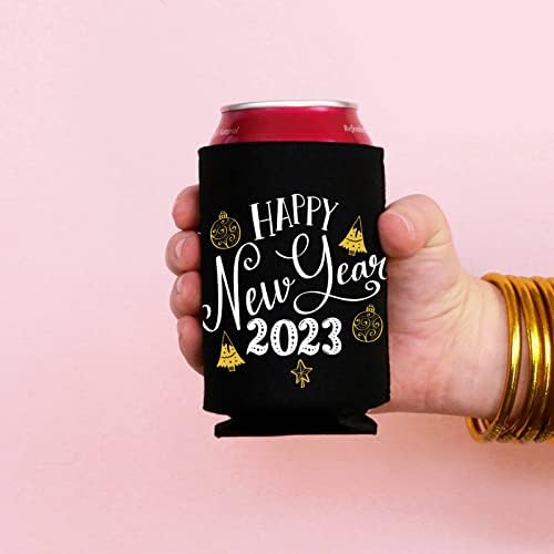 12ШТ честита Нова Година Може да Охладител За Партита – Коледни 2023 Калъфи За напитки, Украса За ръкави