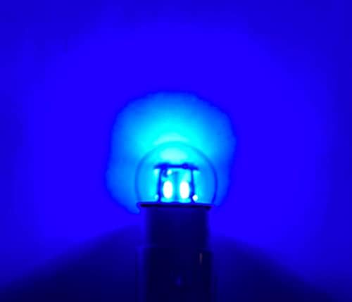 Aero-Lites.com 90 Миниатюрна Подмяна на led лампи |12/14 Волта ac /dc Основен Стил: BA15D Замества лампа с нажежаема жичка.: 90, 68, 96, 1178 (2- Опаковка; Синя)