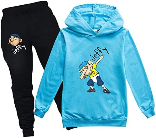 Детска hoody Jeffy с дълги ръкави Gin-back PISTER Kids Jeffy - Ежедневни Hoody + Спортни Панталони, Памучни Блузи-Пуловери с графичен дизайн