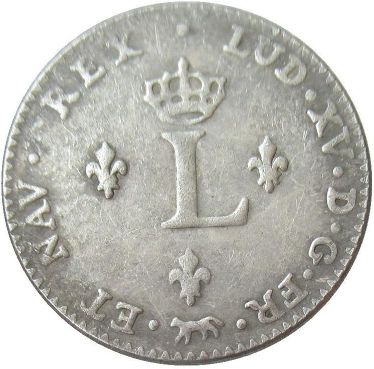2 Сол 1739 Френска Чуждестранна Копие на Възпоменателни монети