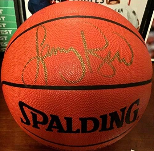 Лари Бърд с автограф Сполдинга детска модел на НБА кожена баскетболно скоростна UDA box - Баскетболни топки с автограф