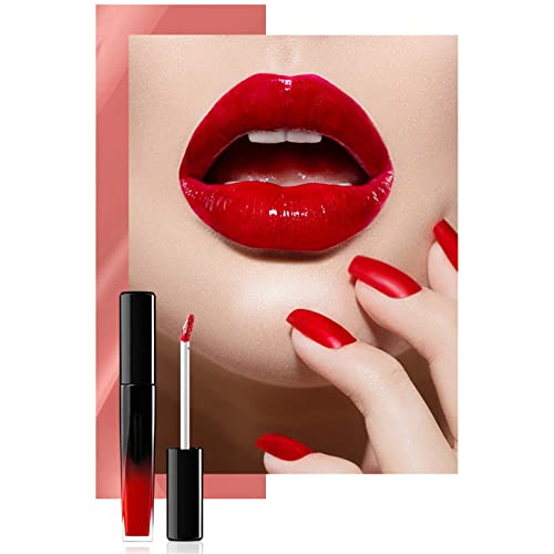 Lip Smart 6 Цвята Допълнително Кадифе Тепиха Мека Глазура за устни и Овлажняващ Лесно Окрашиваемый Течен Блясък за устни, Устойчиви Червило 9 мл 100 Опаковки Блесков за устни