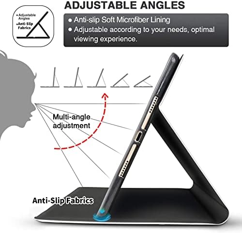 Калъф за Samsung Galaxy Tab S6 Lite 10,4 инча 2022/2020, устойчив на удари Тънък калъф-поставка от изкуствена кожа с функция за автоматичен режим на сън/пробуждане за Samsung Tablet S6 Lite SM-P610