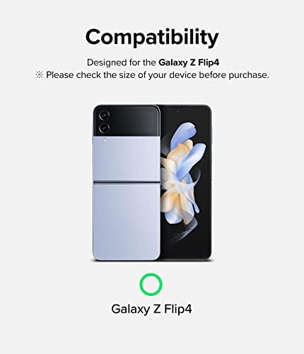 Ringke Slim [който предпазва от пожълтяване на материал] е Съвместим с Samsung Galaxy Z Flip 4 5G Case (2022) за минималистичного, но трайно, твърди гладък прозрачен своята практика с дупка за дантела за Galaxy Z Flip4