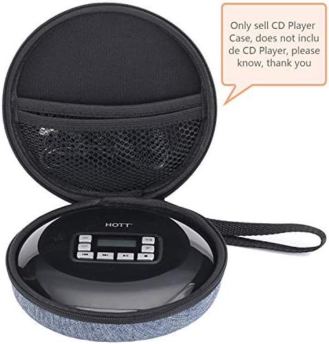 Калъф/чанта за преносим CD-плейър, Твърд Пътен калъф За съхранение, Съвместими с Преносим CD-плейър HOTT 511/611/711/611t, персонален плеър, cd-та, cd-та, слушалки, USB и AUX-кабел