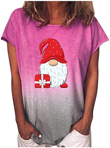 NREALY Blusa Коледна Женска Тениска, Градиентные Риза, Пуловер, Графични Тениски, Потници