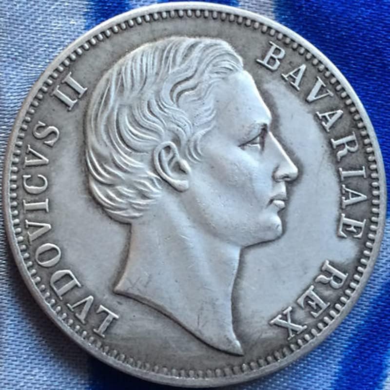 Немски монети 1867 Г., Медна, със сребърно покритие, Старинни Монети, Монета Събиране на ръчно изработени, подлежащи на выдуванию