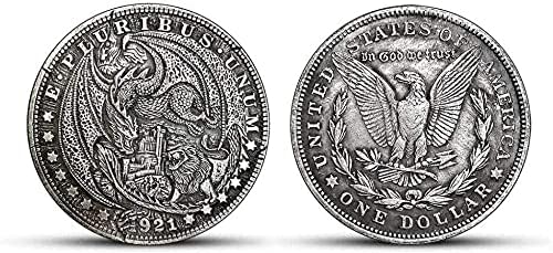 Монета на повикване 1865 Американски Орел Свободата на Чуждестранните монети Древен Сребърен Долар Сребърен кръг Може да пея Ян Лонг Антични Колекция от старинни За