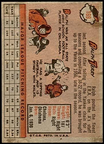 1958 Topps 169 Ралф Тери Канзас Сити Атлетикс (Бейзболна картичка), БИВШ спортист