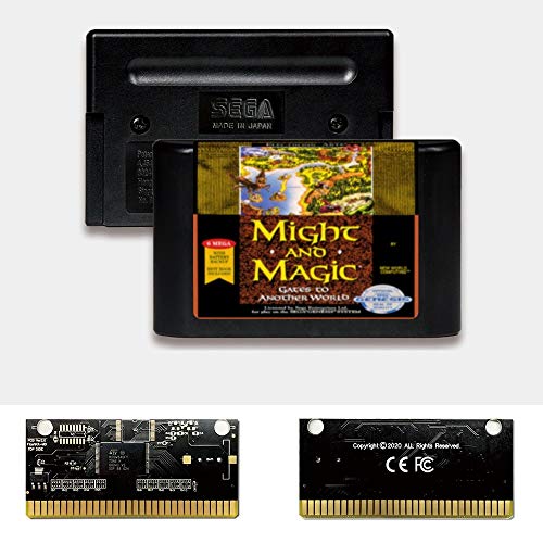 Aditi Might and Magic - САЩ Лейбъл Flashkit MD Безэлектродная златна печатна платка за игралната конзола Sega Genesis Megadrive (без региона)