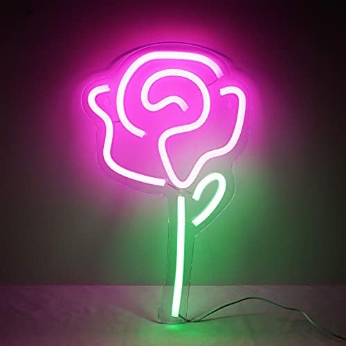 Led Неонова Светлина, Неонова реклама Cynzia Rose Flower Захранва от USB, монтиран на стената Лампа, Неонови Нощни осветителни Тела, Декорация на Дома, за Трапезария, Спални, Партита, Сватби