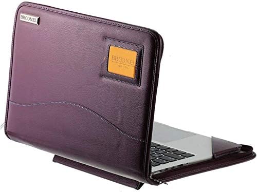 Серия Broonel - Contour - Лилаво защитен калъф от тежка рамка на кожата - Съвместим с 14-инчов конвертируемым лаптоп HP Pavilion x360 14-dh0036na Full-HD