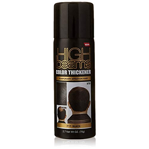 Спрей-загуститель High Beams Color за мъже, Черен, 2,7 грама.