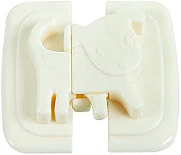 SDGH 1 бр. пластмасов Защитен замък за хладилник с Анимационни Куче, Самозалепващи Шкафове, Заключване за чекмеджета, Защита на децата (Цвят: C)
