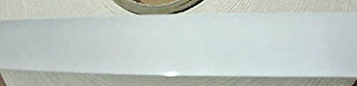 Бяла гланц кант PVC 1 x 120 с предварително нанесен лепило-расплавом