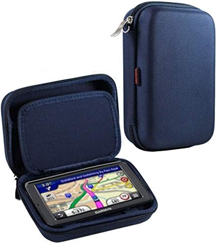 Тъмно синьо твърд калъф Navitech за носене GPS, съвместима с Tomtom Car GPS Start 42, 4