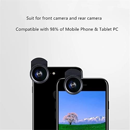 SXYLTNX 4 в 1 Комплект Лещи За Камерата на Телефона, Рибешко Око Широкоъгълни и Макро-телефото обективи с Универсален клипс Lentes за 95% от Смартфоните