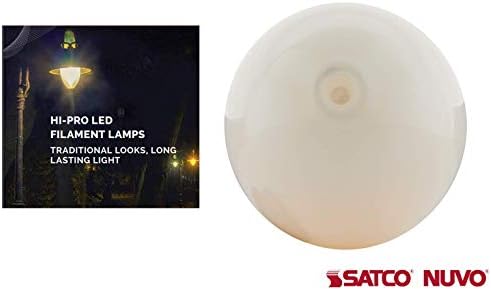 Satco Нов! Усъвършенствана led лампа с нажежаема жичка Hi-Pro, S13136, подмяна на светодиода HID с мощност 42 Вата; ED28/850/EX39; 3000 ДО; Удължена база Mogul; 120-277 Волта; Байпасный баласт тип B - 12 бр. В опаковка