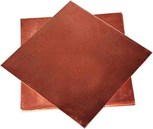 NIANXINN Мед метален лист Фолио табела 200x300x2 мм Нарязани листове медна метална плоча (Размер: 200x300x2,5 мм)