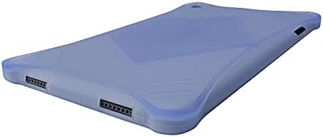 iShoppingdeals Калъф Alcatel Joy Tab 2 от TPU, Прозрачен Защитен калъф с текстура за таблет Alcatel Joy Tab 2 8 инча 2020 г. съобщение (модел 9032Z) (лилаво)