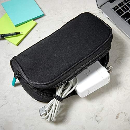 Неопреновый калъф Caravan от Wrap-It за Съхранение - Калъф за зарядно за лаптоп, джоб за електроника и аксесоари за вашия лаптоп, Чанта за захранващия кабел на компютъра и ?