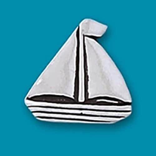 Basic Spirit Sailboat - Калай Монета Ръчно изработени с Плавен ход, Подарък за мъже и Жени на брега на Океана, Подарък за Колекционери на монети