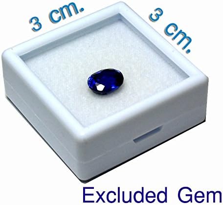 Опаковка от 20 броя 3х3см. Бяла Горната Стъклена Кутия за Съхранение на Скъпоценни Камъни Gem Display Box Инструмент За Съхранение на Монети Jar