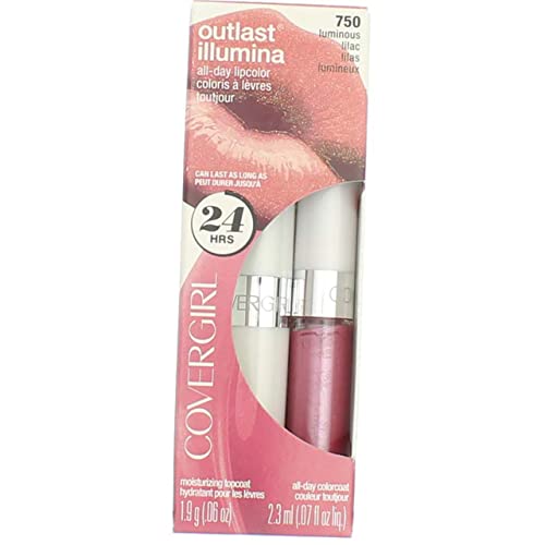 Цвят на устните CoverGirl Outlast All Day, Светлинен Люляк [750] 1 ea (опаковка от 4 броя)