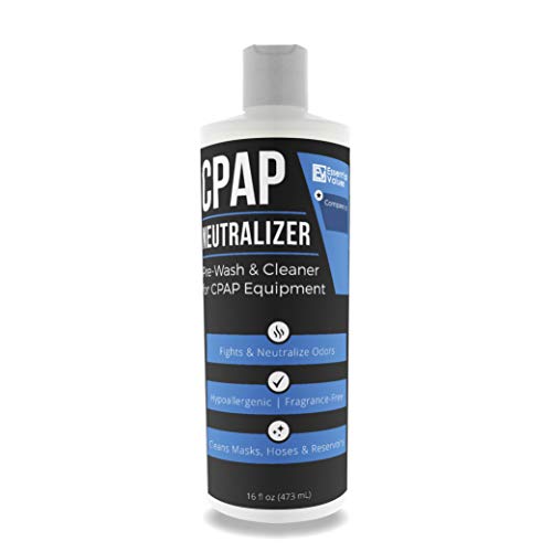 Основните ценности на 16 течни унции средства за предварително измиване CPAP, безопасно и без мирис, със сапун за предварително измиване, без оцветители, което е универсално съвместим с цялото оборудване и машини CPAP.