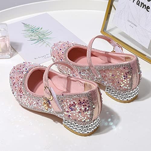 Детски Обувки; Обувки на Принцесата с украса във вид на Кристали; Фини обувки с мека Подметка; Тънки обувки За Малки Момичета; Футболни Обувки за момичета в помещението