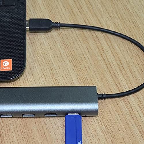 WJCCY 4-Портов USB 3.0 Хъб От Алуминиева Сплав, Мултифункционален Високоскоростен Адаптер за Лаптоп