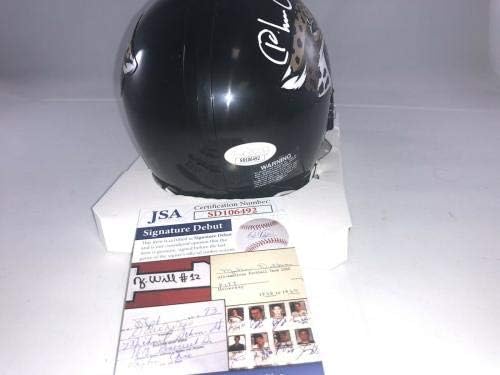 К ' Лейвон Чейссон Подписа мини-Каска Джаксънвил Jaguars Jsa 2 - Мини-Каски NFL с автограф