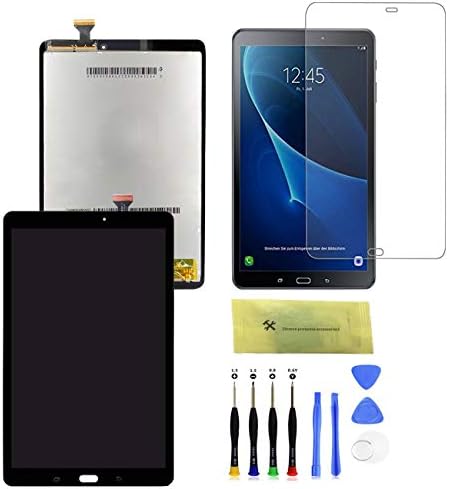 На дисплея LCD Сензорен Екран Дигитайзер, Смяна на възли за Samsung Galaxy Tab E 9,6 T560 T561 T567 Резервни Част на екрана с Набор от инструменти и закалено стъкло (черен)