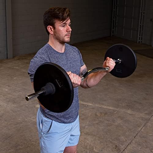Корпус-Олимпийска гиря с твърдо гумено покритие (1) с плъзгане дръжка - идеален за силови тренировки, домашно фитнес и тренировки с щанга