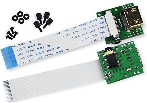 Разширителен модул кабел Arducam CSI към HDMI с 15pin 60 мм спк стартира строителни-кабел за камера Raspberry Pi V3/V1/V2/HQ (опаковка от 2, 1 комплект)