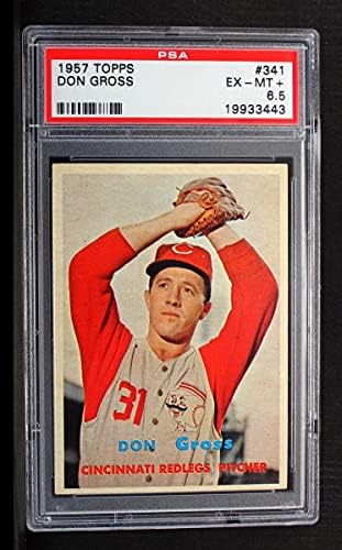 1957 Topps 341 Дон Грос Синсинати Редс (Бейзболна картичка) PSA PSA 6,50 Червени