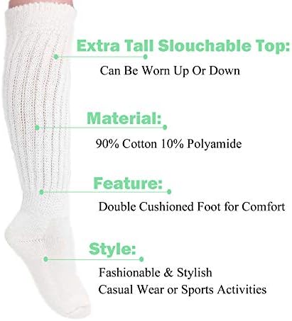 AWS/ Чорапи с сутулостью американска продукция, Дамски и Мъжки ултра-висока Тежки Памучни Чорапи 9-11-ти размер