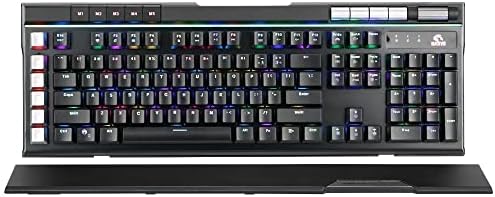 Ръчна детска клавиатура Marvo BigBang P1 KG965G RGB, в пълен размер Mutimedia, USB 2.0, Сини ключове, RGB подсветката за всеки клавиш, защита от дух, в подкрепа на преобръщане 19 клавиши, 6 макроклавиш, черен